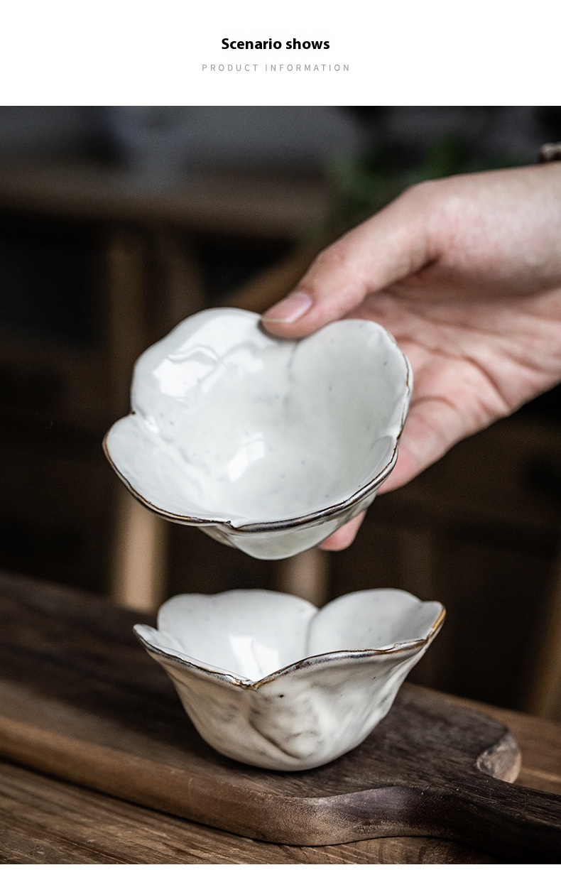 Petals Seasoning Dish Household Ceramic Dish