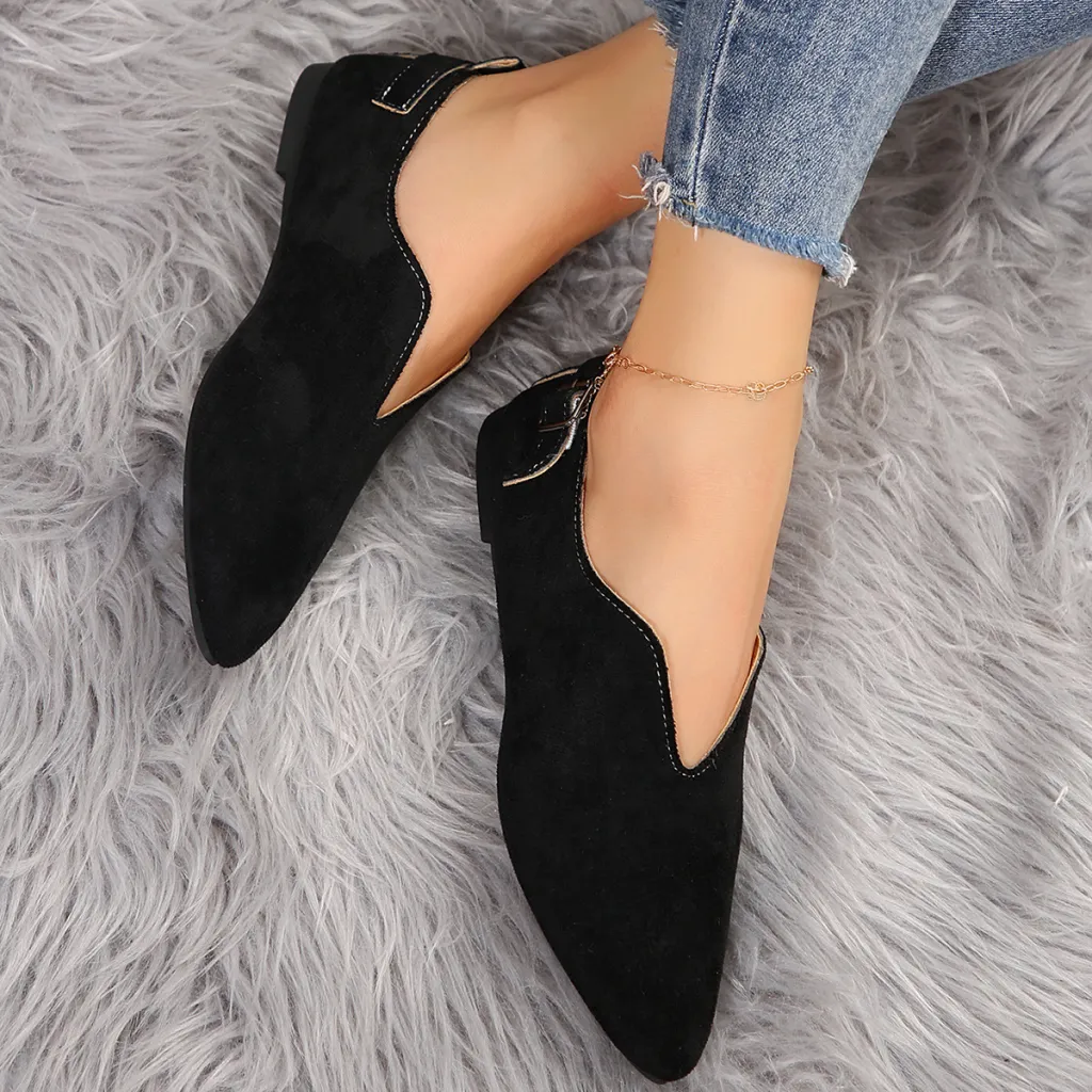 Flat Casual Indoor And Outdoor Gommino Loafers Travel Shoes - Black