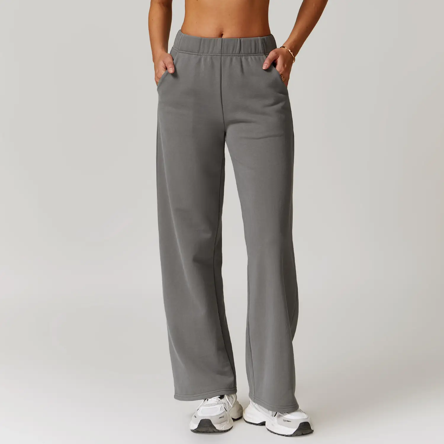 Outdoor Sports Straight High Waist Slimming Casual Pants