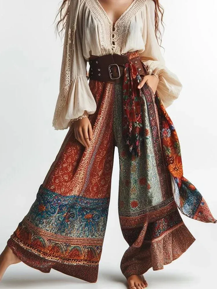 Color Matching Fashion Casual Pants For Women - Color-S