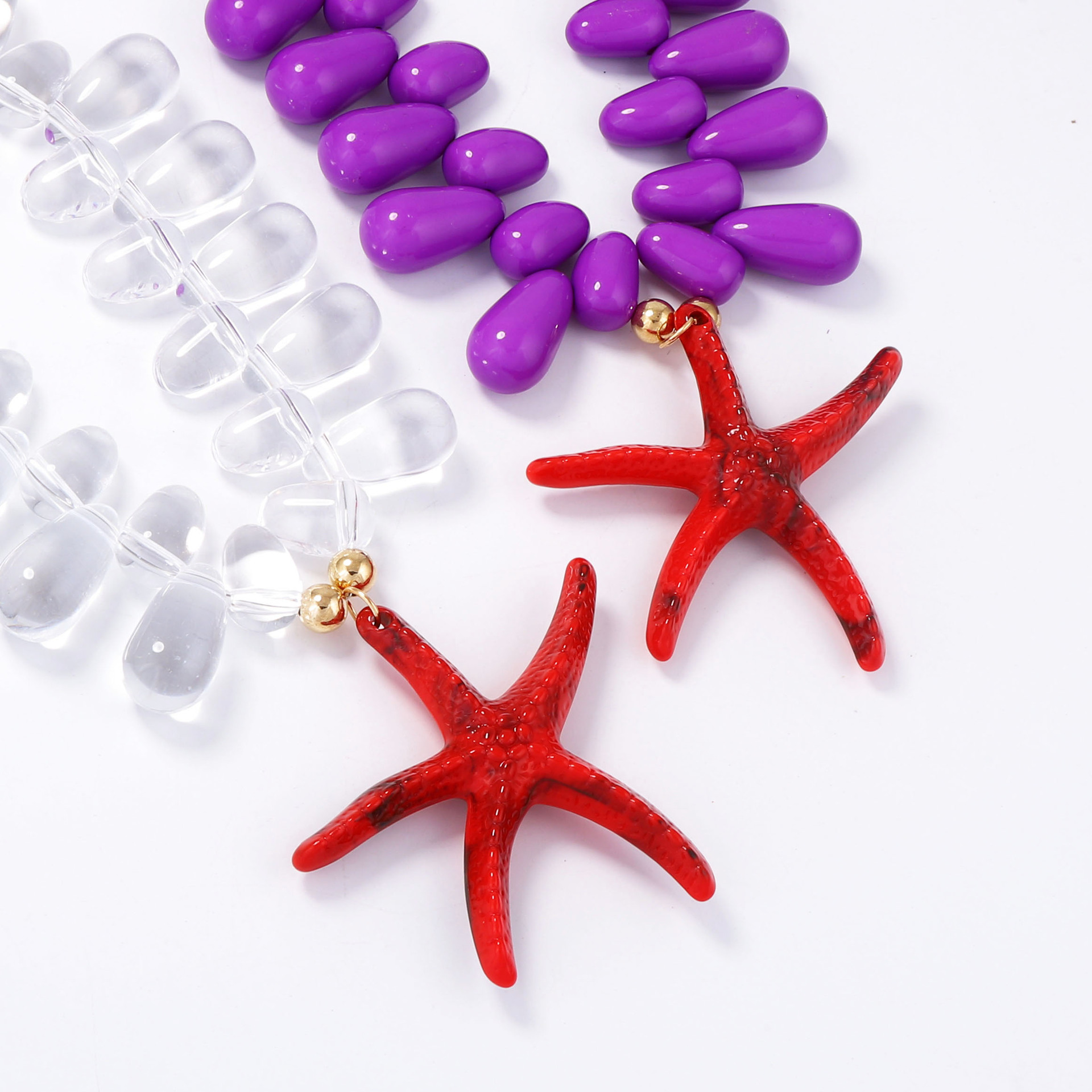 Dramatic Starfish Pendant Necklace For Women