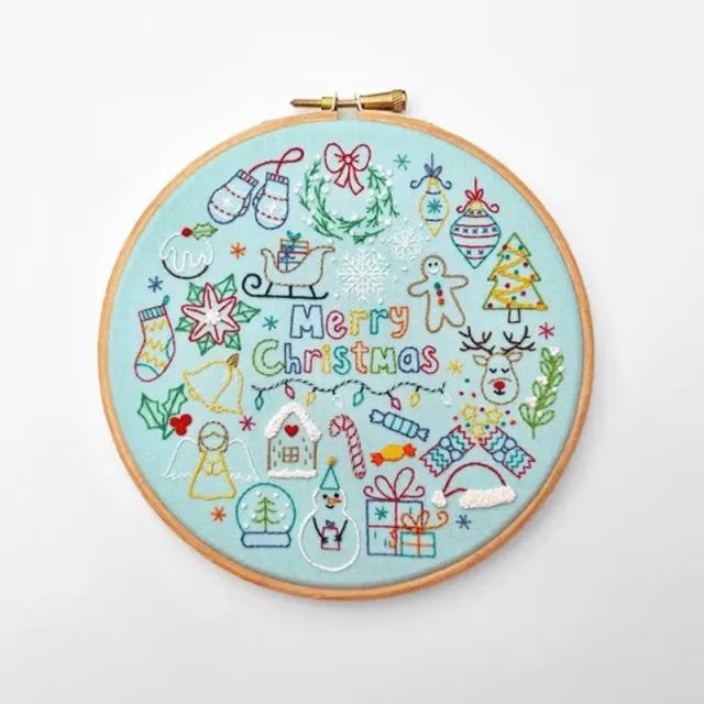 4 Days Of Advent Hand Embroidery Kit Creative Christmas Gift Colorful - Shop at LoveMi