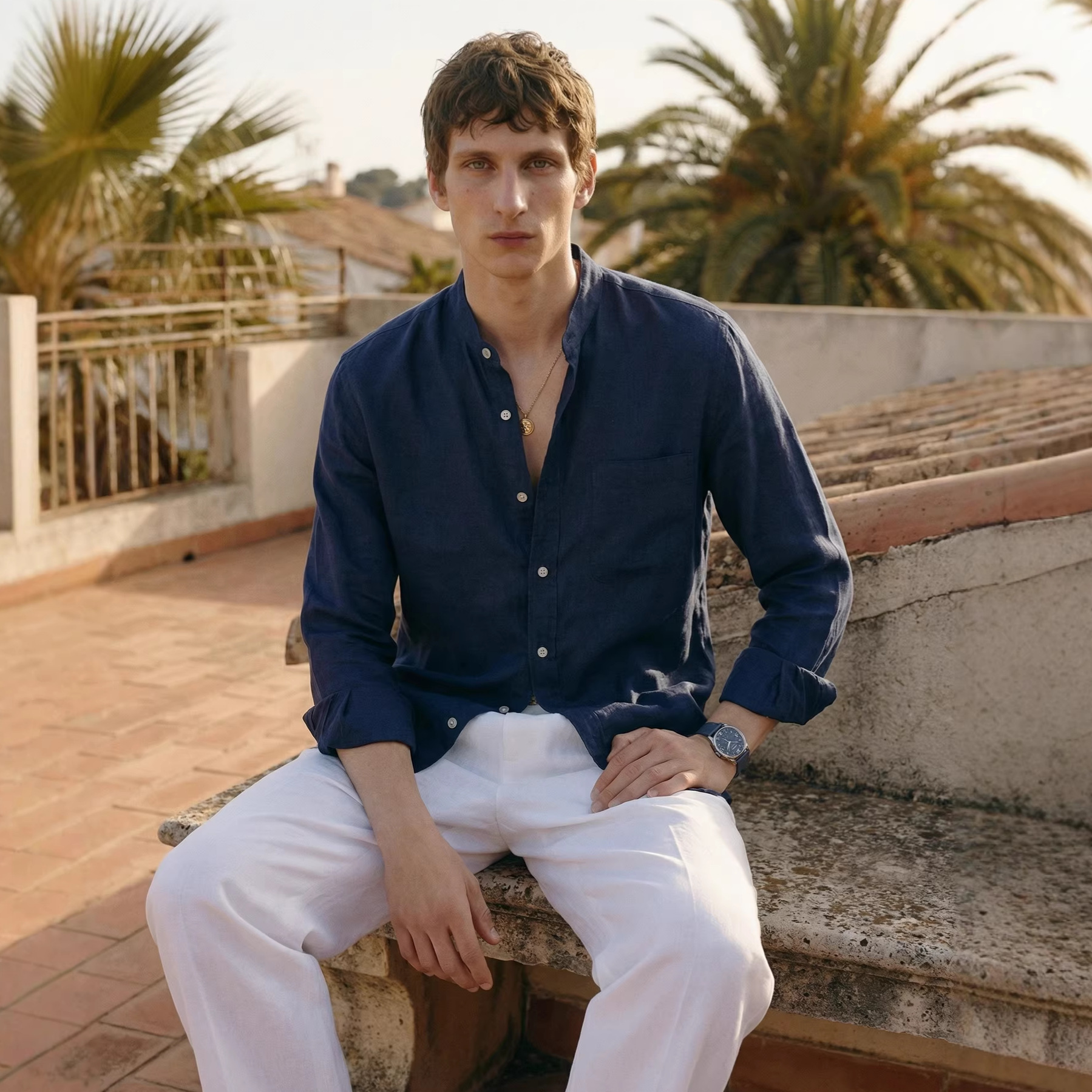 Loose Fit Linen Shirt, picture 6 of 8
