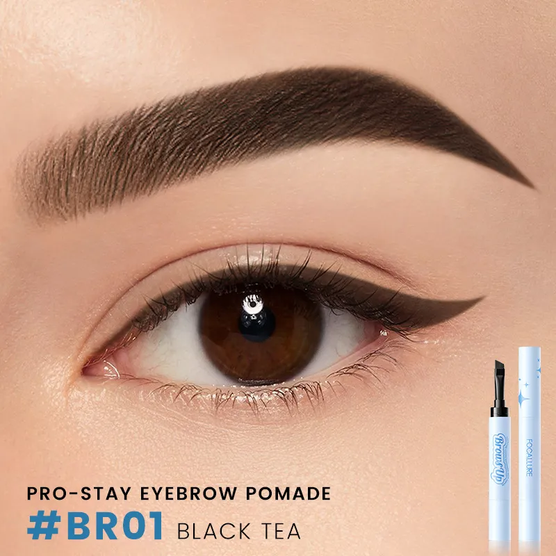 2 In 1 3D Eyebrow Gel Cream Eyeliner Pencil 3 Colors Waterproof Long-lasting Eyebrow Pomade Enhancers Makeup Cosmetics - Br01