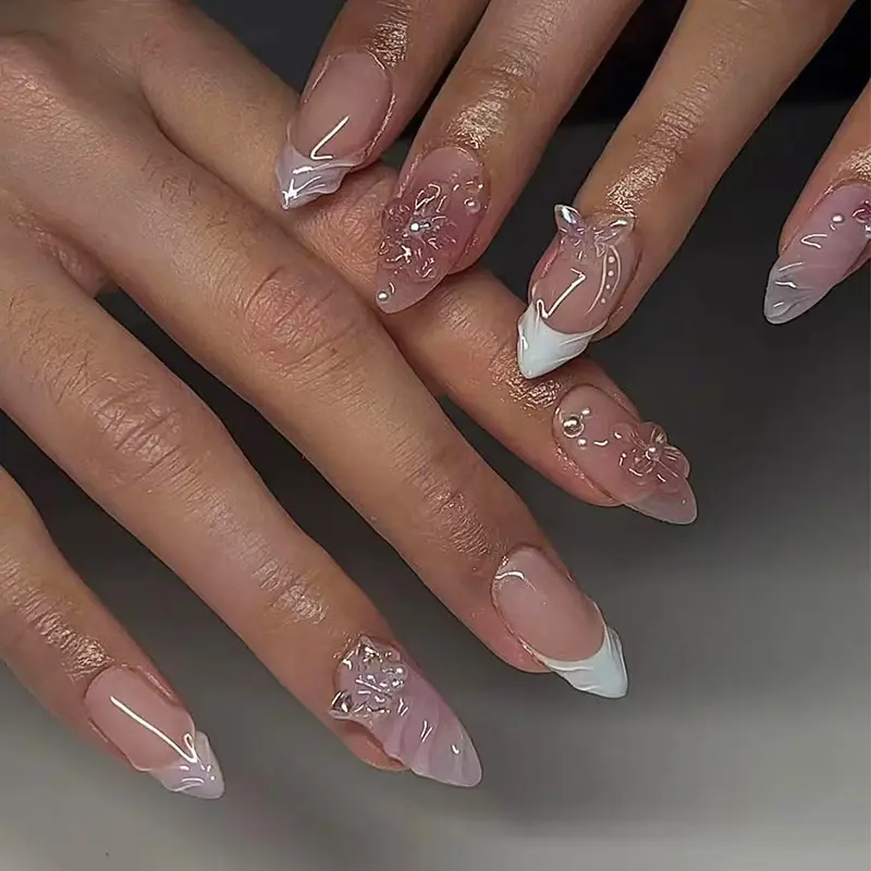 Nail Stickers Removable Butterfly Fake Nails