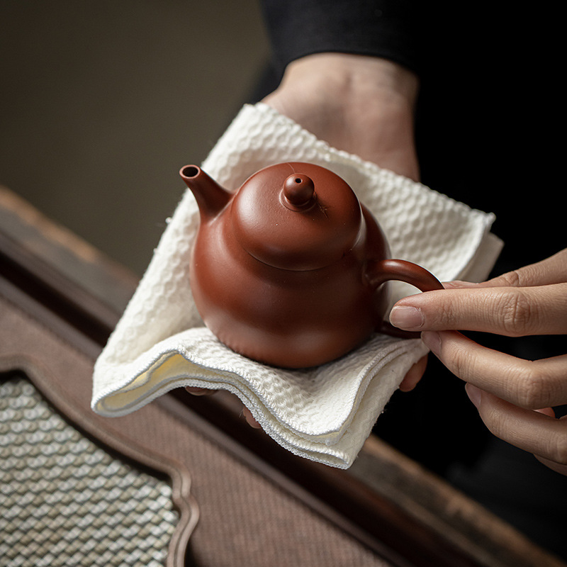 Cotton-linen Water-absorbent Towel Zen-style Tea Tray