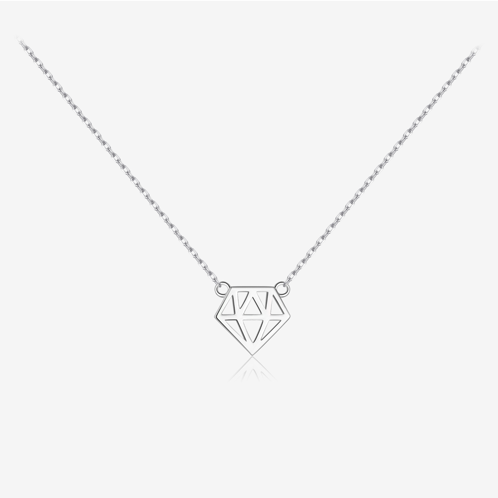 S925 Sterling Silver Necklace Personality Trendy Casual All-matching