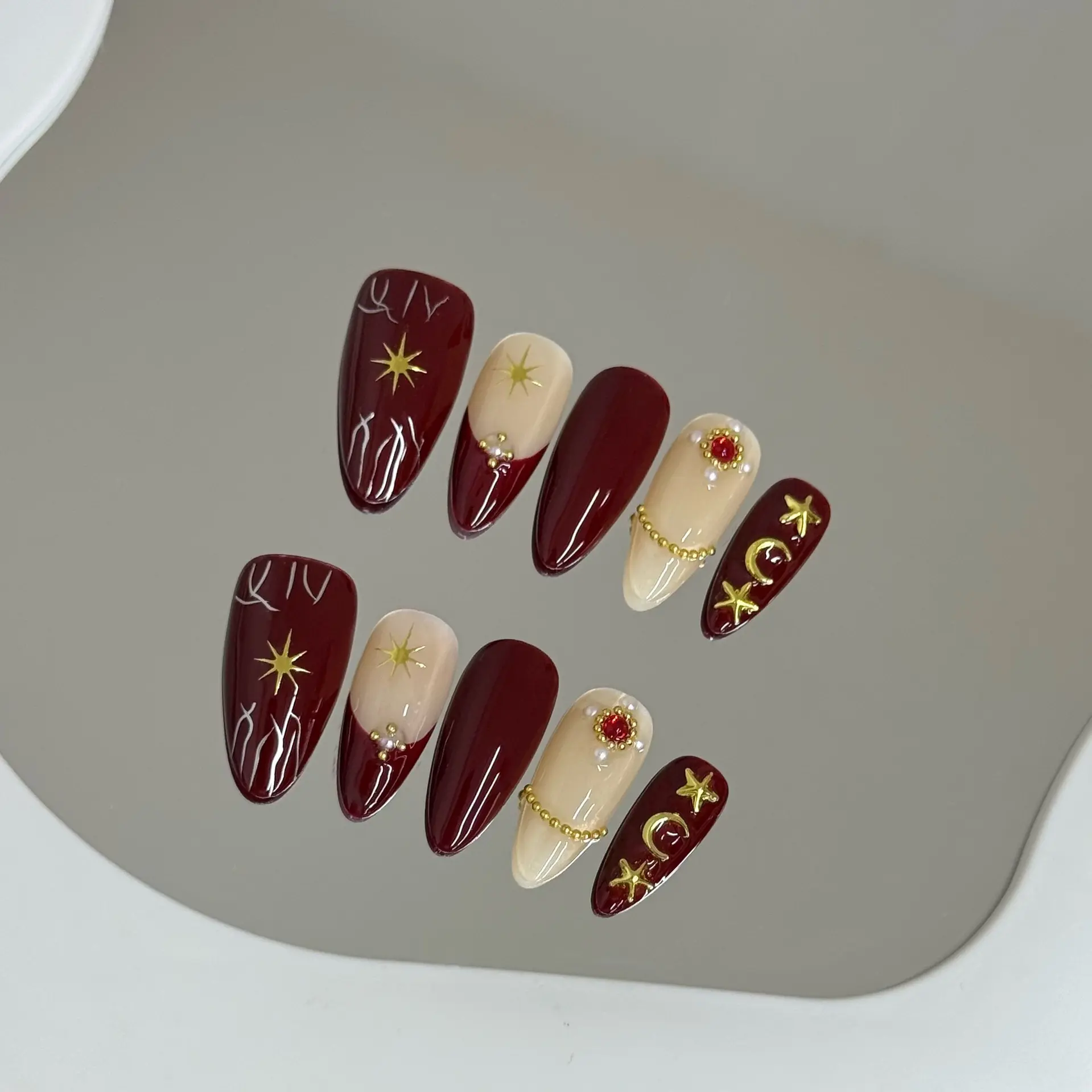 Handmade Nail Tips For Salon Use Overseas