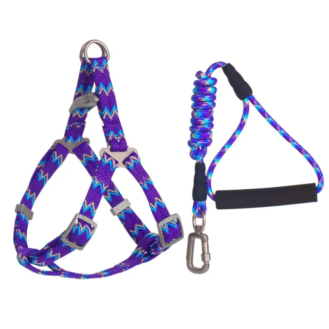 Climbing Harness Chest And Back Fashionable Traction Foam Handle Circular Rope Blue - Shop at LoveMi