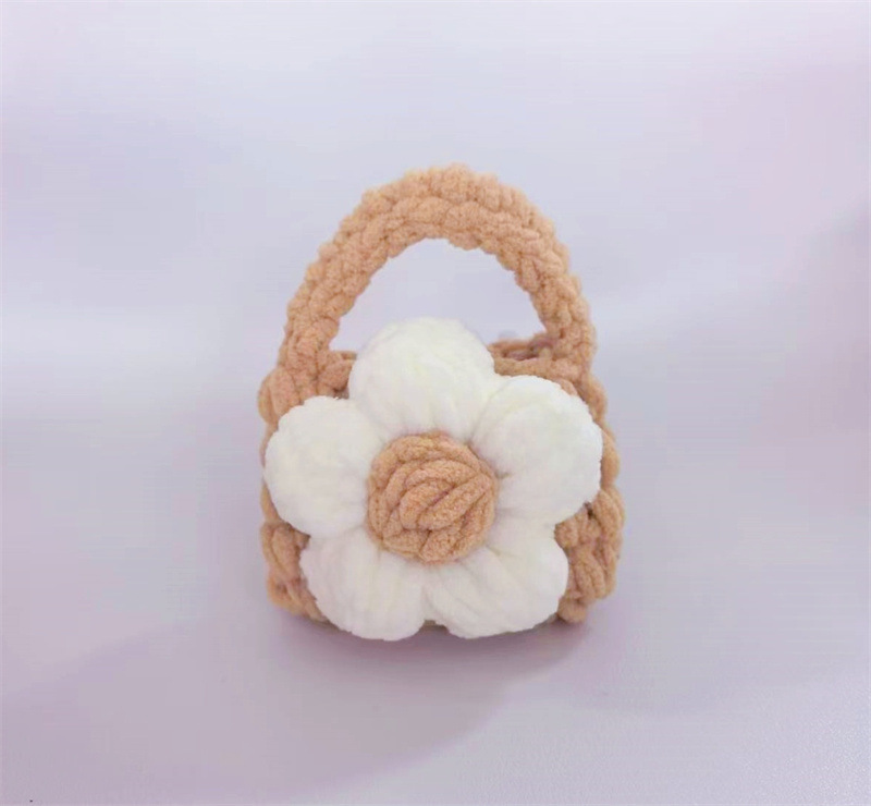 Finished Crocheted Camellia Earphone Case