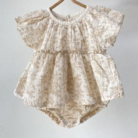 Onesie Baby Crepe Printed Rompers