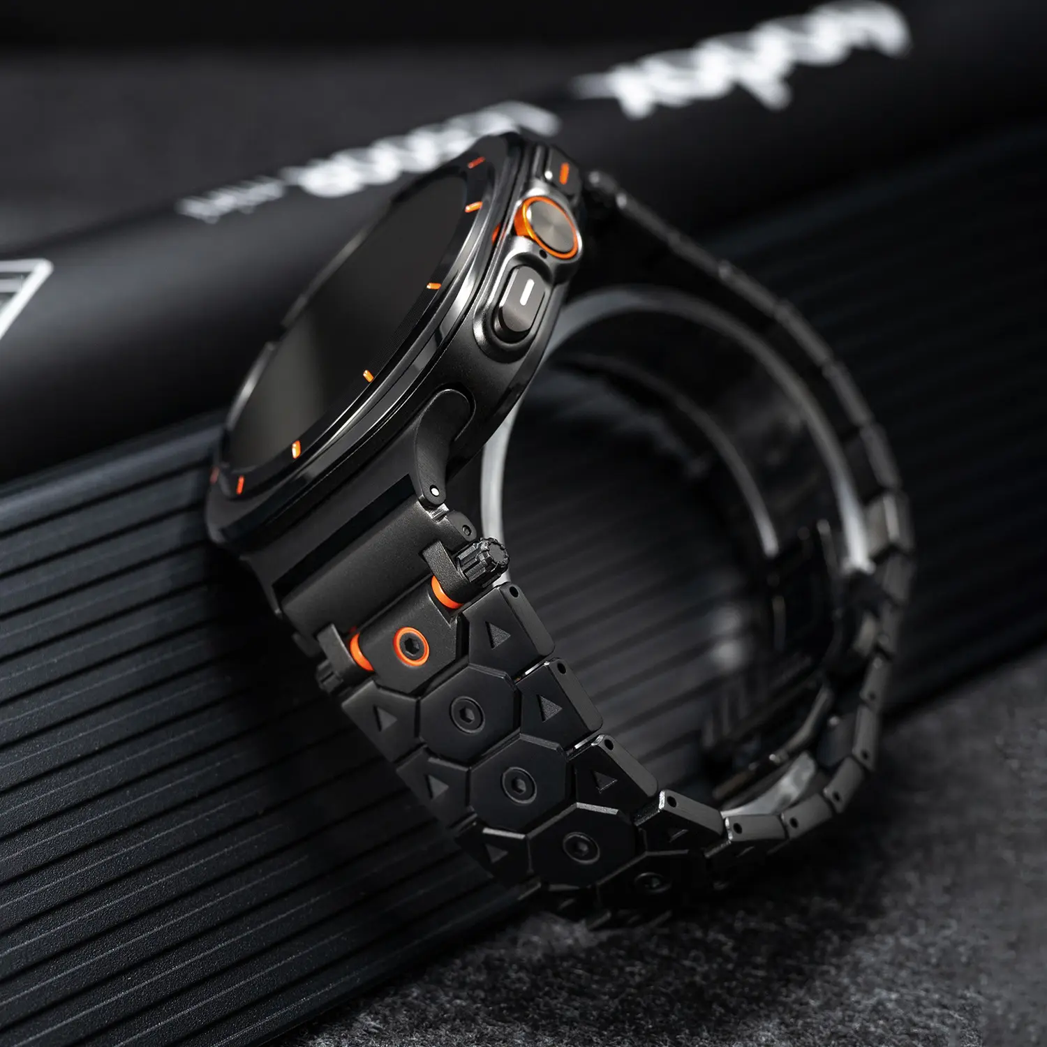 Butterfly Clasp Metallic Stainless Steel Strap