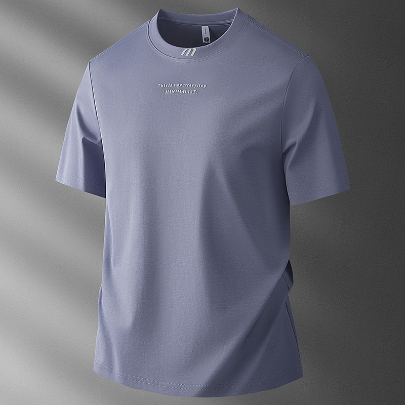 Men's Thin Ice Silk Cool-Feel Short-Sleeve T-Shirt - imagen 1