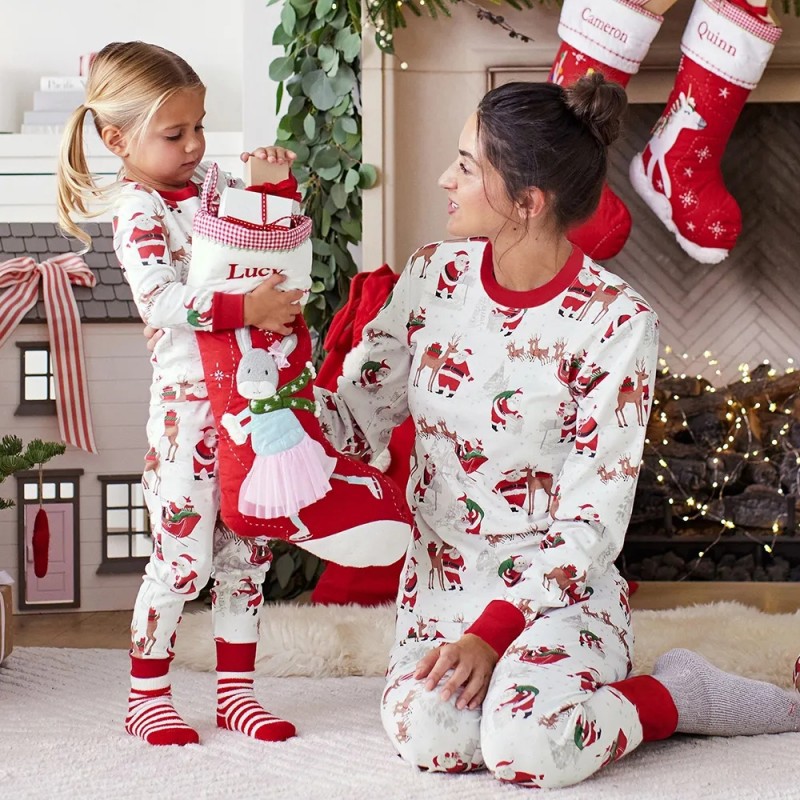 European And American Christmas Loungewear Family Sets