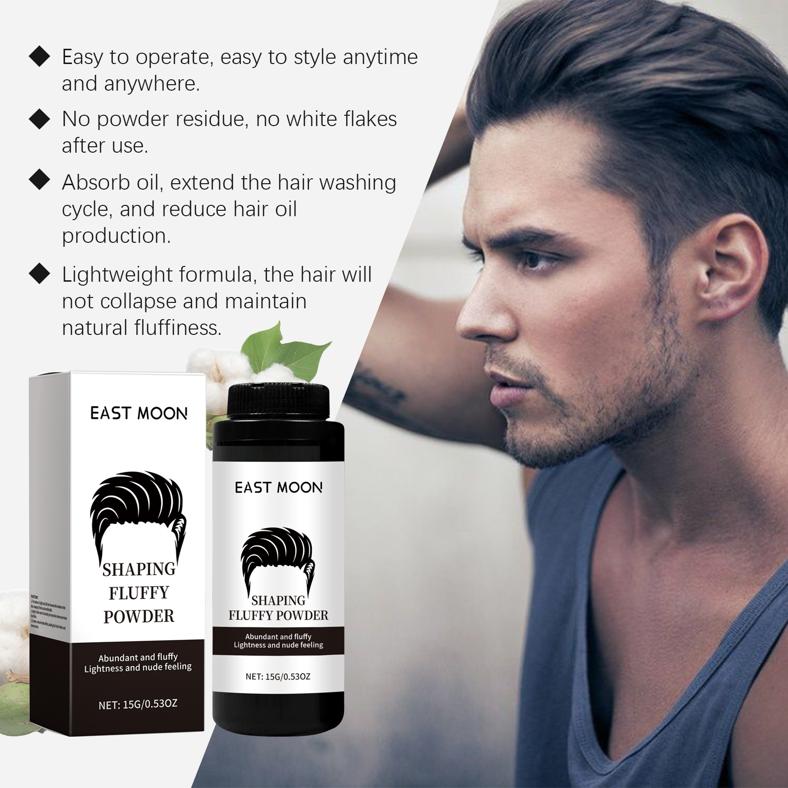 Title 8, Lazy Hair Shape Fluffy Styling Puder. Kreiere m...