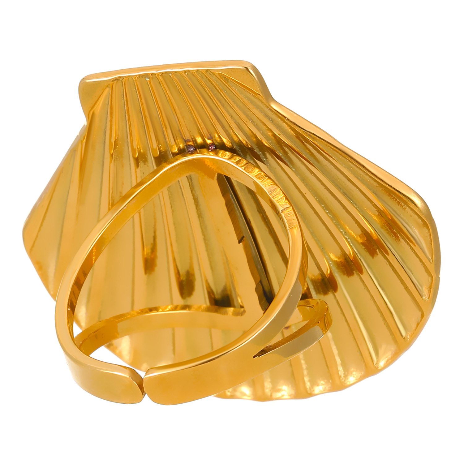 Fashionable Vintage Glossy Textured Ring In Titanium Steel