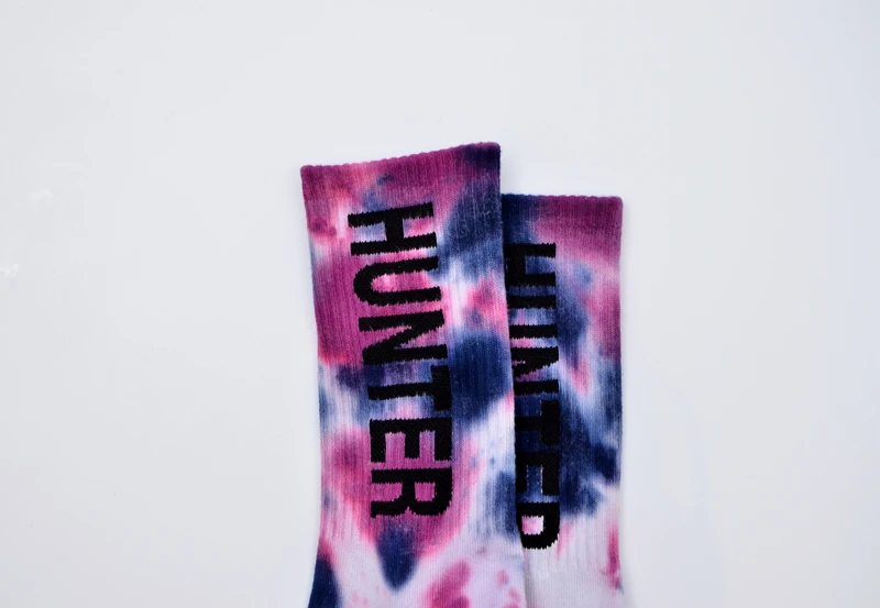 Title 17, Tie-Dyed Thin Tube Socks For Men And Women