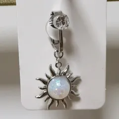 Punch-free Navel Stud Clip-free Products - Sun Thorn White K - View 1