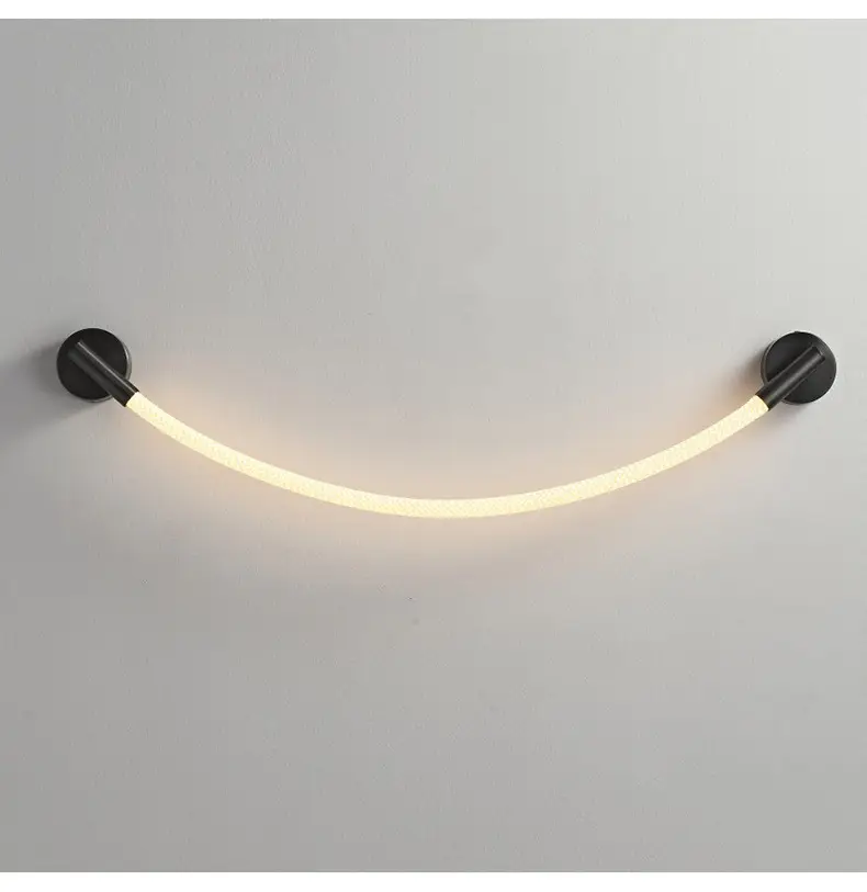 Creative Atmosphere Nordic Light Bulb Sofa Decoration Soft Silicone Strip Lamp