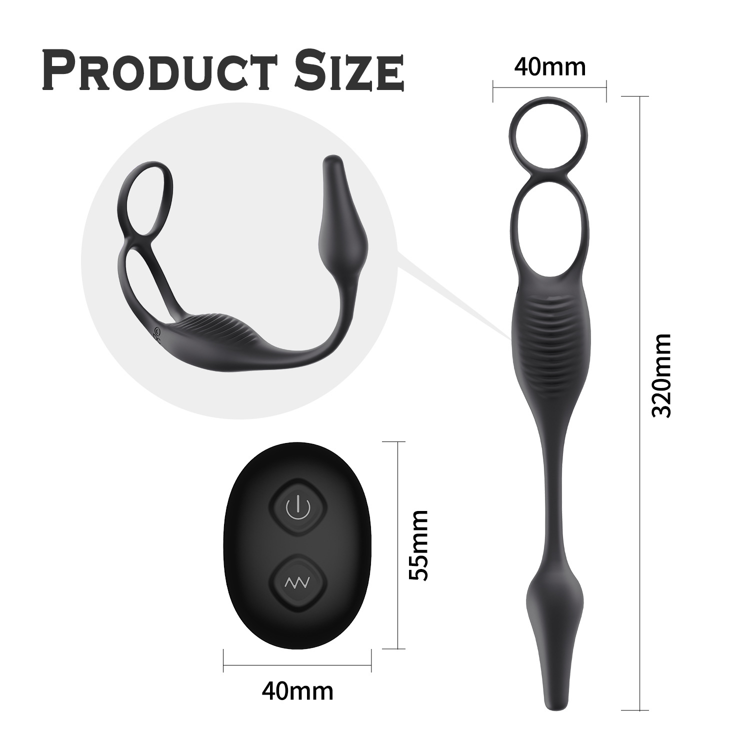 Wear Prostate Remote Control Vibration Double Stimulation Massager 5