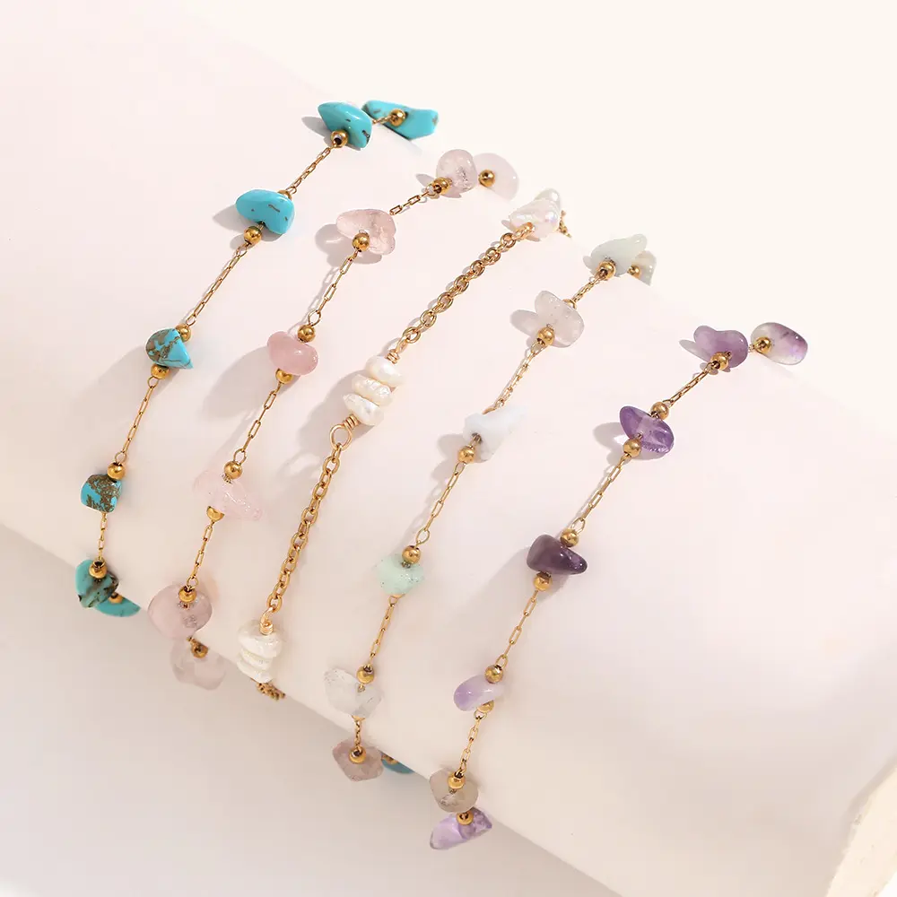 18K Gold plated Freshwater Pearl And Natural