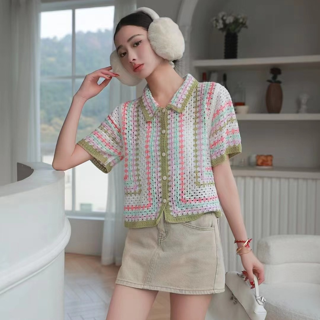 Dopamine-flavored Floral Half-sleeve Trendy Shirt