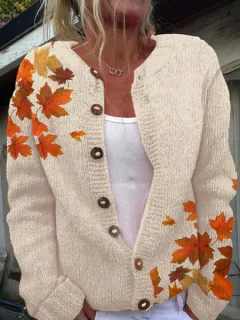 3D Digital Printing Cardigan Knitted Coat Imitation Sweaters Women's Clothing - 6 Style-5Xl - View 1