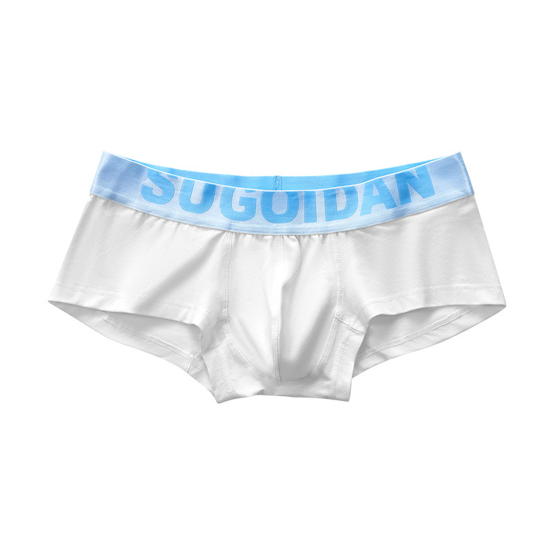 Men’s Fashion Low Waist Panties U Convex Pure Cotton Boxer Brief Slim Sports Breathable Boxers
