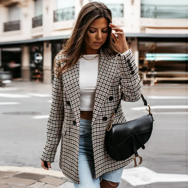 Fashion Plaid Printed Temperament Suit Women - Shop at LoveMi