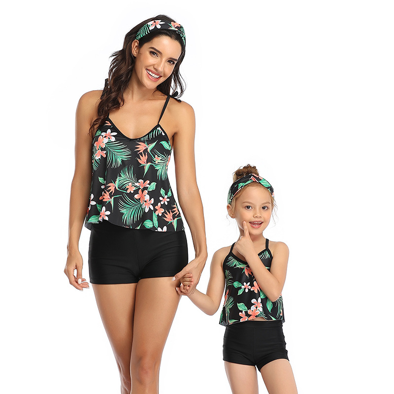 Swimsuit Conservative Swimwear Fashion Tankini Black - Shop at LoveMi