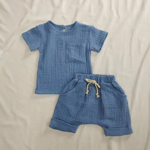 Simple Nordic Style Pure Cotton Children Suit