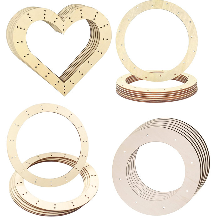 Wooden Heart Wreath Craft