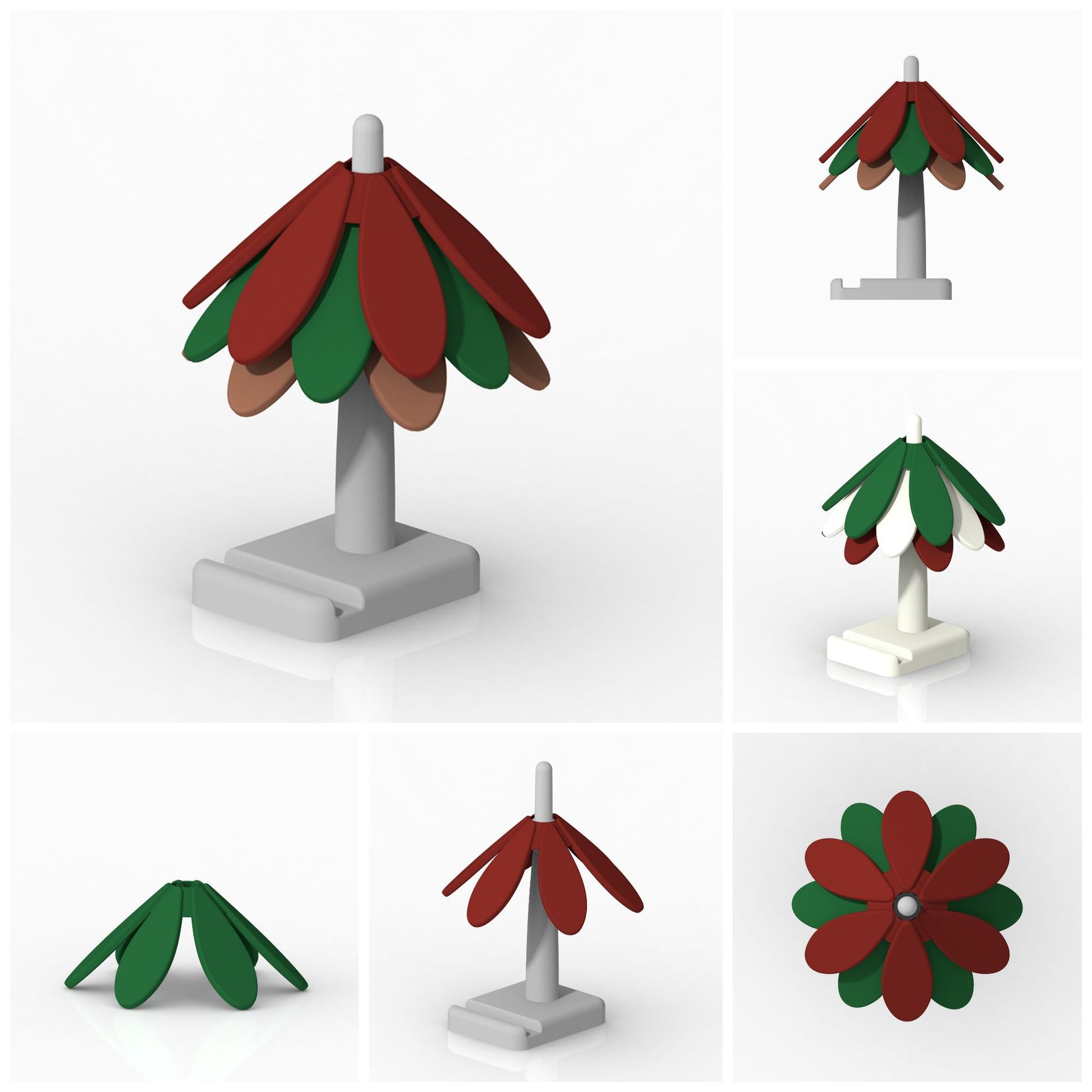 Christmas Tree Foldable Heat Proof Mat Creative Silicone Anti-scald Mat