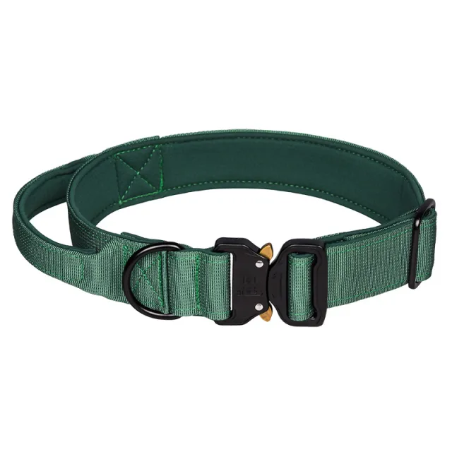 Tactical Collar Nylon Pet Release Buckle Outdoor Collar Army Green - Shop at LoveMi