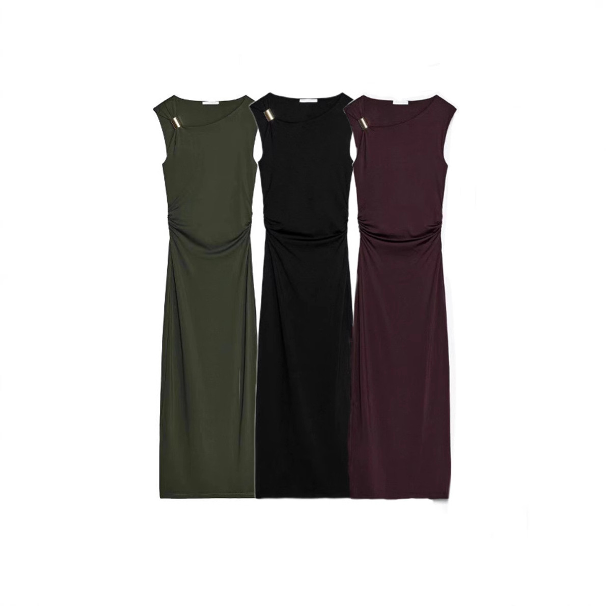 Spring Dress Women's Slim Fit Spaghetti Straps Sleeveless