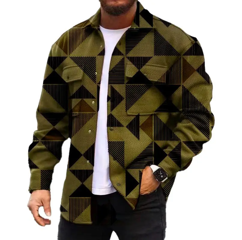 3D Digital Printing Coat Autumn Fashion Casual