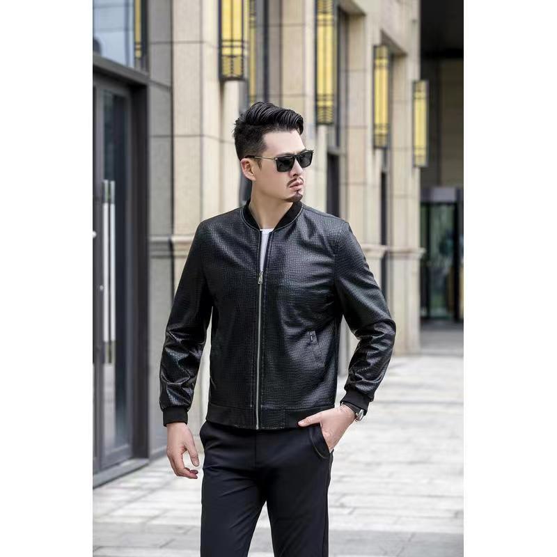 Ice Crack Pattern Fleece Lined New Mens Jacket 6