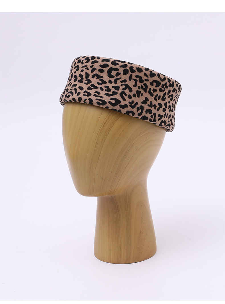 American-style Leopard-print Pillbox Hat Women's New High-end Design 15 97c5d838 5d0c 4a7b 8b77 e1f505fa57c3