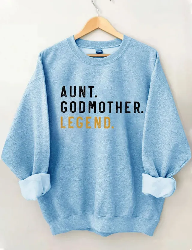 Women's Letter Printed Off shoulder Round Neck Sweater Blue - Shop at LoveMi
