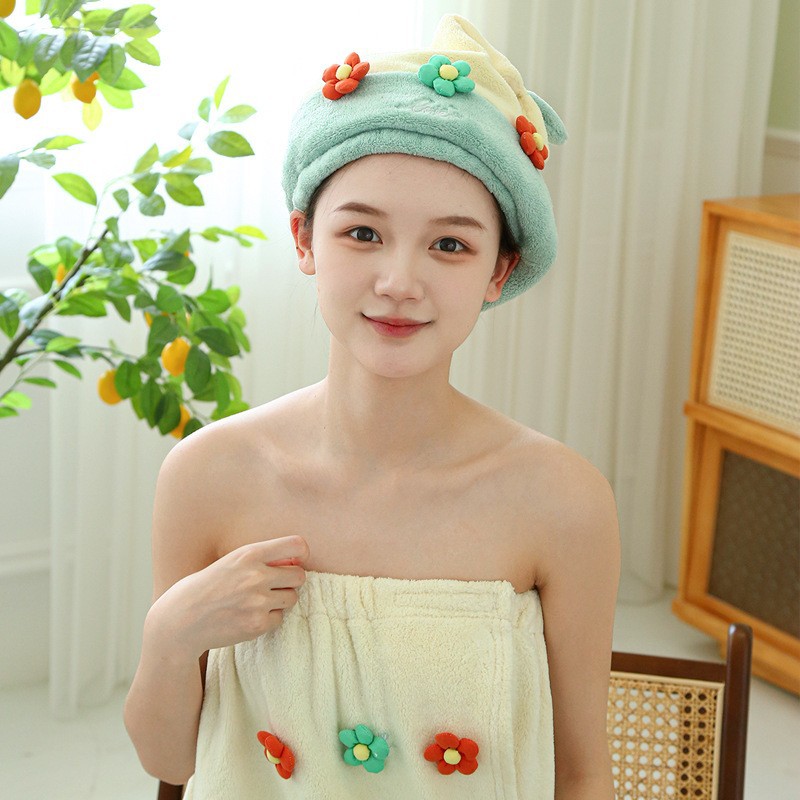 Green Shower Cap