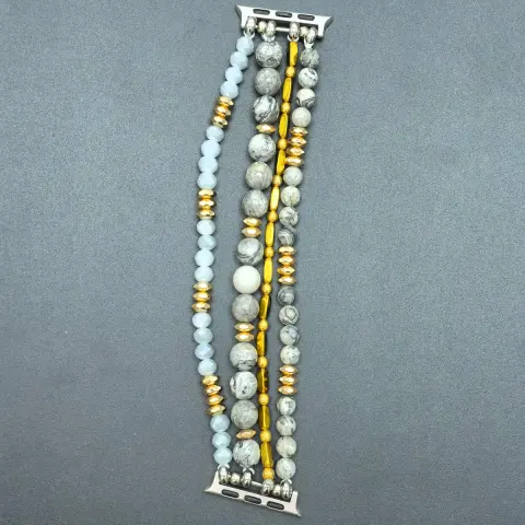 Bohemian Natural Stone Beaded Band for Watch Series Replacement