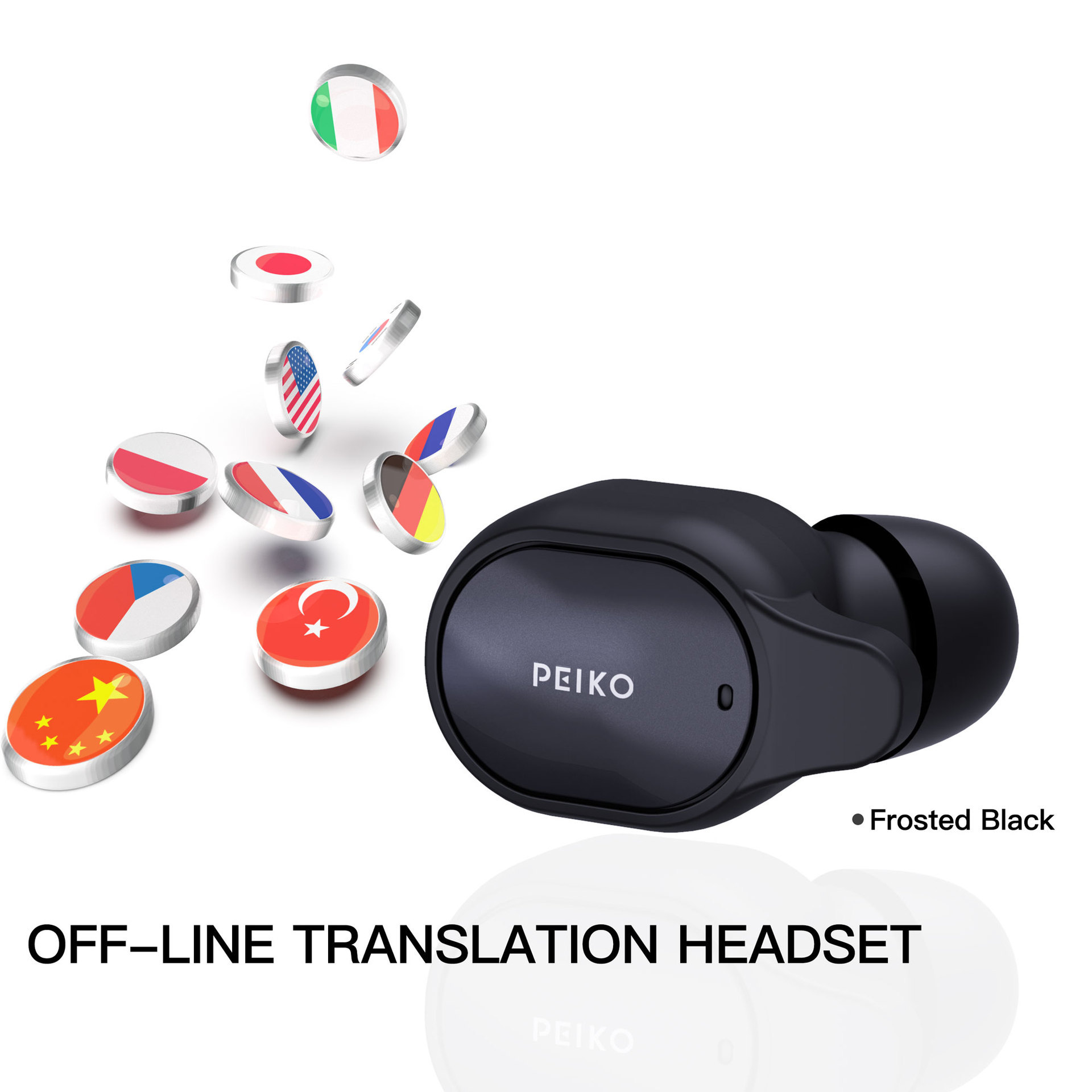 Smart Bluetooth Translation Headphones Instant Wireless Headset Language — foto 9