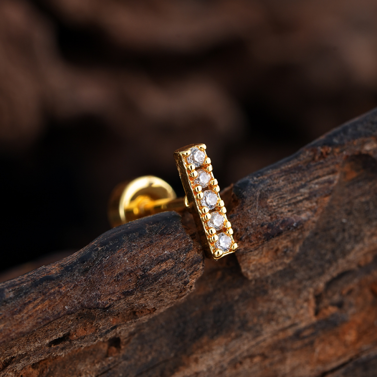 Minimalist Micro-Set Zircon Ear Cuffs