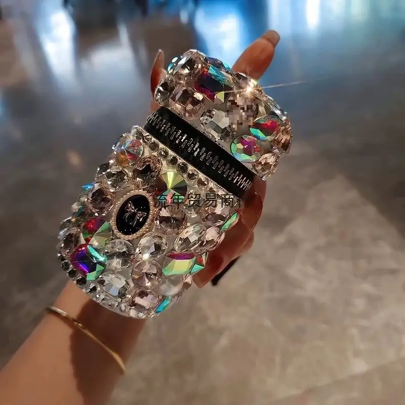 Chic Niche Design Diamond-encrusted Storage Bag Doubles As A Key Case And Coin Purse
