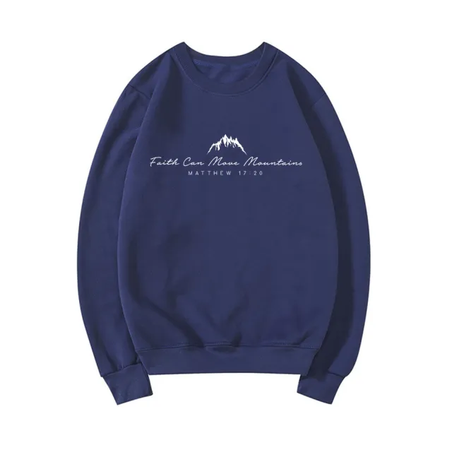 Women's Fashion Floral Print Long Sleeve Pullover Navy - Shop at LoveMi