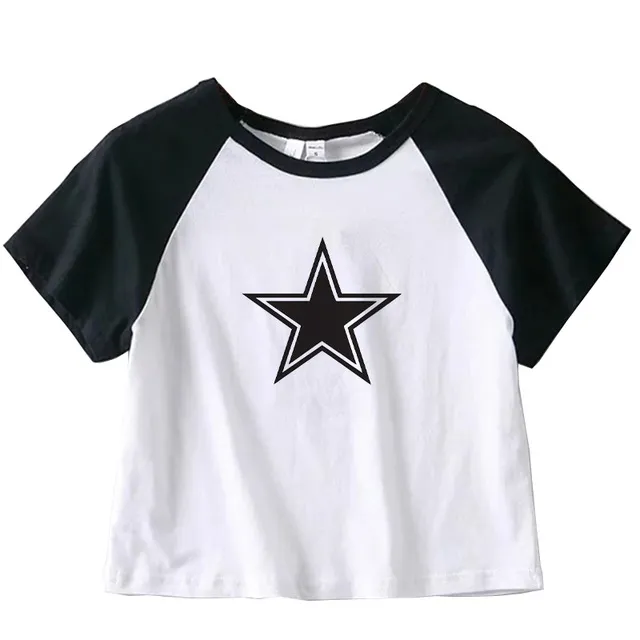 Women's Fashion Printed Short Sleeve - Type A Xingx Hollow Out