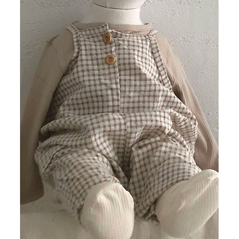 Title 4, Infant Childrens Clothing Solid Color Plaid Su...