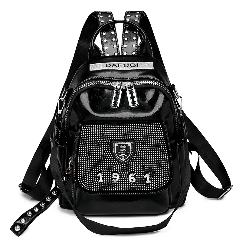 Fashion Light Diamond Ladies Backpack Small Backpack Large Capacity