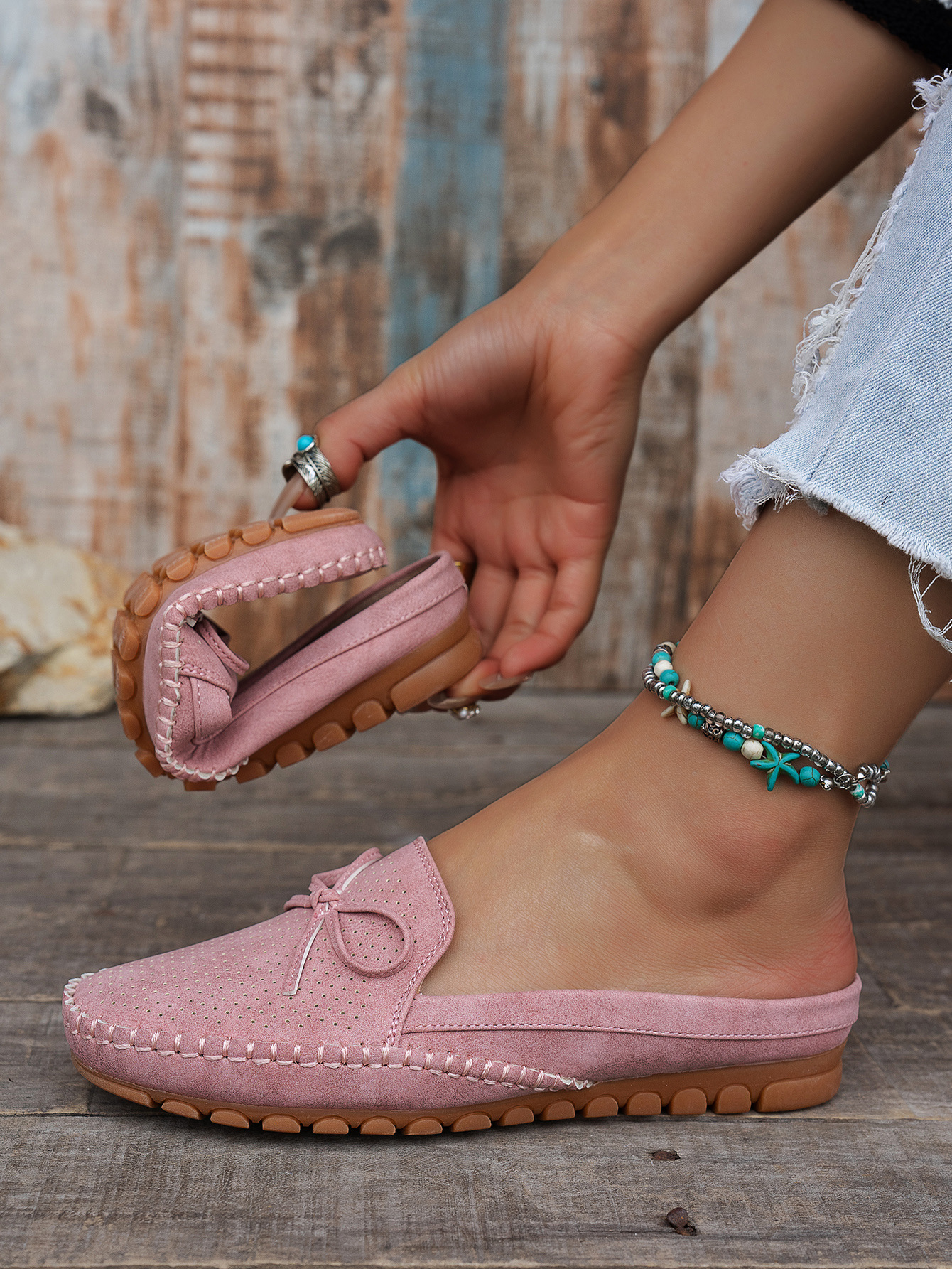 Women's Retro Loafers – lifestyle flat lay