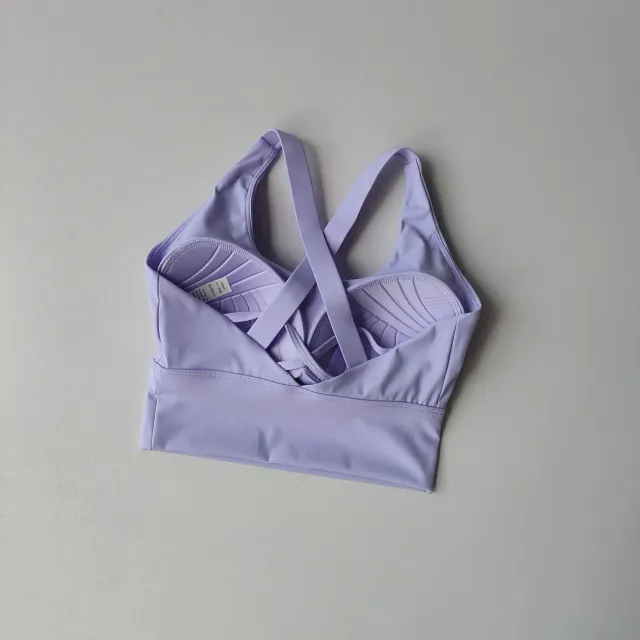 One piece Sports Underwear Breast Holding High strength Professional Shockproof Violet Xl - Shop at LoveMi